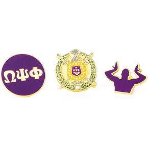 Omega Psi Phi - Official Vendor - Lapel Pin - Fraternity Paraphernalia - Collection