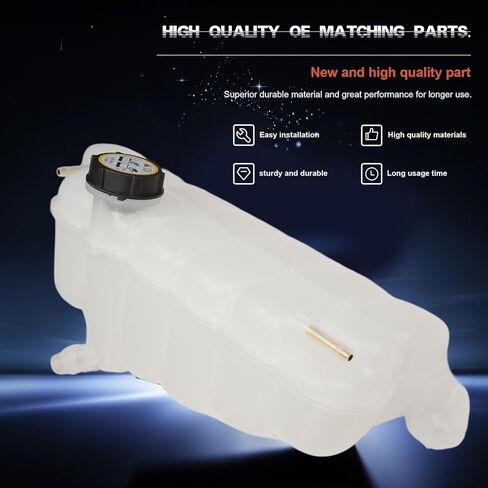 خزان خزان سائل تبريد المحرك الأمامي FL3Z-8A080-A مع غطاء متوافق مع 2018 - 2021 إكسبيديشن 2015 - 2021 F-150 2018 - 2021 ملاح، يستبدل 603-318، FL3Z8A080A in Kuwait