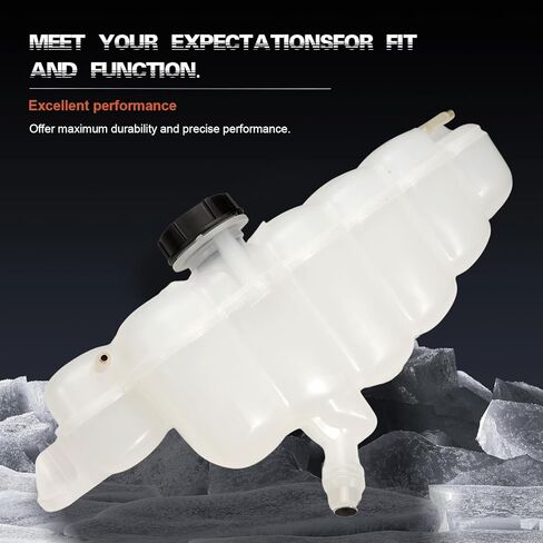 خزان خزان سائل تبريد المحرك الأمامي FL3Z-8A080-A مع غطاء متوافق مع 2018 - 2021 إكسبيديشن 2015 - 2021 F-150 2018 - 2021 ملاح، يستبدل 603-318، FL3Z8A080A in Kuwait