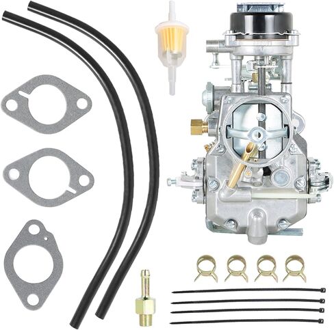 Autolite 1100 Carburator Carb مع حشيات بديلة لـ 1963-1969 Mustang Fairlane Falcon Comet Mercury 6 Cylinder 170/200 Cid Engines - خنق تلقائي in Saudi Arabia