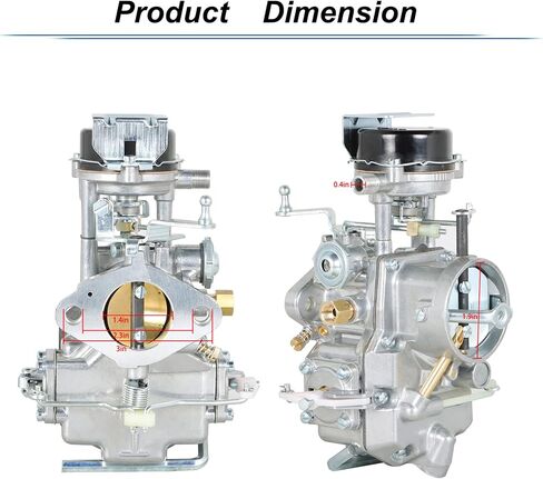 Autolite 1100 Carburator Carb مع حشيات بديلة لـ 1963-1969 Mustang Fairlane Falcon Comet Mercury 6 Cylinder 170/200 Cid Engines - خنق تلقائي in Saudi Arabia
