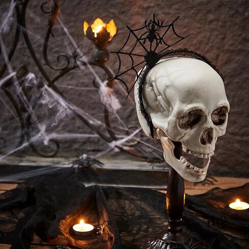 إبداعات Spooktacular Halloween Spider Web Hair Hoop، Cosplay Masquerade Spider Headband، الجدة Spiderweb Spider Headbands للأطفال البالغين زي الهالوين للحفلات التنكرية in Saudi Arabia