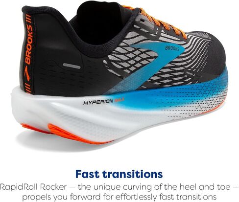 Brooks Men’s Hyperion Max Neutral Running Shoe - White/Black/Nightlife - 14 Medium in Saudi Arabia