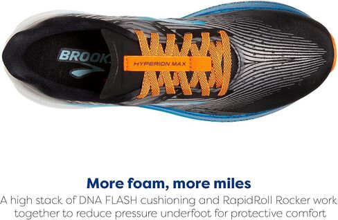 Brooks Men’s Hyperion Max Neutral Running Shoe - White/Black/Nightlife - 14 Medium in Saudi Arabia