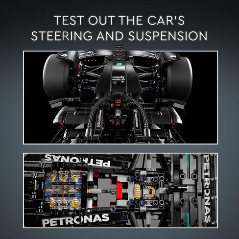 مجموعة بناء سيارة سباق الأداء من ليجو تكنيك Mercedes-AMG F1 W14 E، نموذج سيارة مصغر هدية للبالغين، نموذج بناء وعرض مفصل بشكل أصلي لديكور المنزل أو المكتب، 42171 in Saudi Arabia