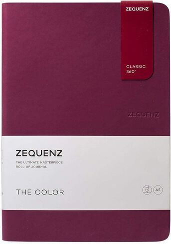 Zequenz Classic 360 The Color Series, Size: Large, Color: Apricot, Paper: Dot, Soft cover Notebook, Soft Bound Journal, 5.83"W x 8.19" H x .47", 100 sheets / 200 pages, Dot Matrix Pattern Premium Paper in Saudi Arabia