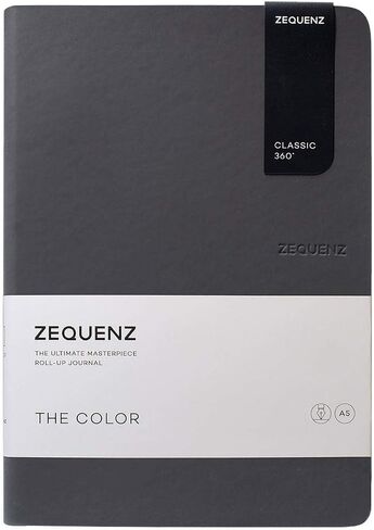 Zequenz Classic 360 The Color Series, Size: Large, Color: Apricot, Paper: Dot, Soft cover Notebook, Soft Bound Journal, 5.83"W x 8.19" H x .47", 100 sheets / 200 pages, Dot Matrix Pattern Premium Paper in Saudi Arabia