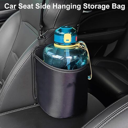 Pilarmuture Car Seat Side Organizer Bag,Waterproof Liner Car Seat Hanging Storage Bag,Multifunctional Car Side Pocket Organizer for Phones,Wallet,Glasses,Water Bottles,Baby Essentials in Saudi Arabia