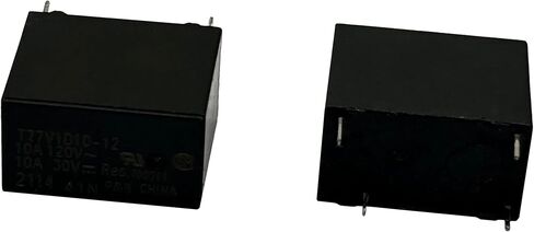 T77V1D10-12 (مجموعة من 2) 10 أمبير 12 فولت SPST 4 دبابيس للأغراض العامة in Kuwait