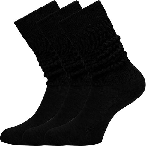 NOVAYARD Slouchy Socks for Women 3 Pack Soft Scrunch Socks Knee High Boot Socks Stack Socks in Saudi Arabia