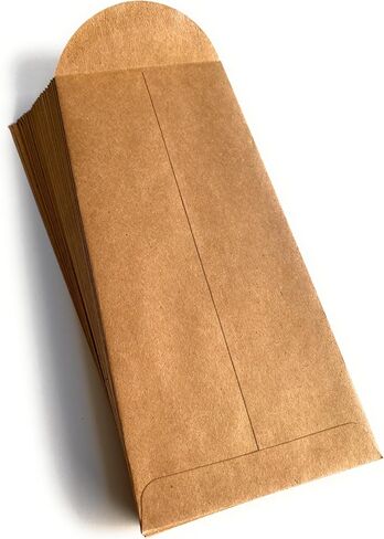 مظاريف بطاقات التهنئة من The Paper Studio، مقاس 8 7/8 × 3 7/8 بوصة، بني كرافت، 25/عبوة (122531) in Saudi Arabia