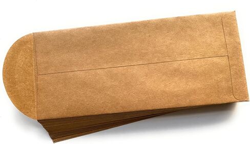 مظاريف بطاقات التهنئة من The Paper Studio، مقاس 8 7/8 × 3 7/8 بوصة، بني كرافت، 25/عبوة (122531) in Saudi Arabia