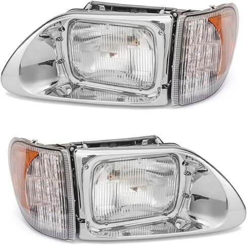 Vacuum Light Headlights for International 9200, 9200i SBA, 5900, 5900i, 5900i SBA, 9400, 9400i SBA,With LED Turn Signal Lights Headlights Assembly Truck Accessories (A Pair) in Saudi Arabia