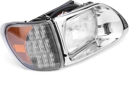Vacuum Light Headlights for International 9200, 9200i SBA, 5900, 5900i, 5900i SBA, 9400, 9400i SBA,With LED Turn Signal Lights Headlights Assembly Truck Accessories (A Pair) in Saudi Arabia