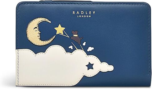 RADLEY London Shoot For The Moon Medium Bifold Wallet, Dark Blue in Saudi Arabia