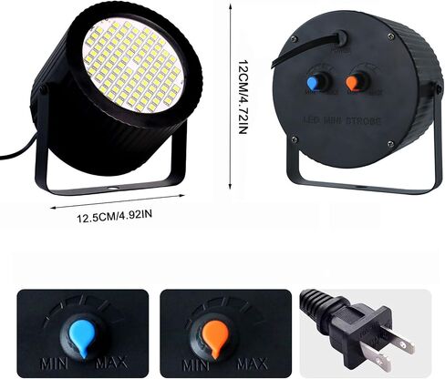 ENUOLI Mini Strobe Light-32 Super Bright LED Light Bulbs for Halloween,Variable Flash Speed Control Flashing Lights for Christmas,Clubs,Stage Light Effect,Disco,Bars,Party Lights(White Color) in Kuwait