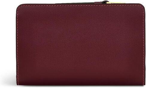 RADLEY London –Liverpool Lane Bloom Protect-Leather Medium Bifold Wallet - Multi-Card Holder with Zipper Pocket - Slim Wallet for Women (Merlot) in Saudi Arabia