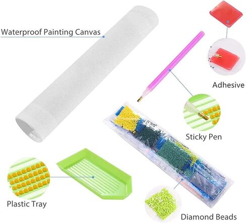 ZHUDENGXJL 5D Diamond Painting Kits for Adults, Horror Diamond Art Painting Kits for Beginners, DIY Round Full Drill Gem Art Kits for Home Wall Decor Gifts 12x16 Inch in Saudi Arabia