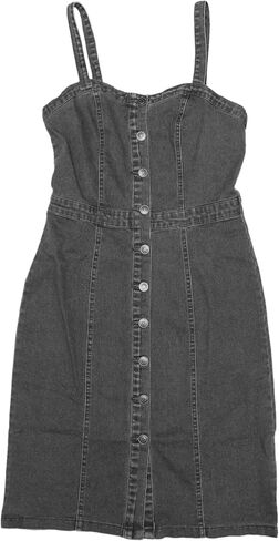 Allegra K Button Down Denim Dress for Women's Summer 2024 Sleeveless Sweetheart Neck Jeans Dresses in Saudi Arabia