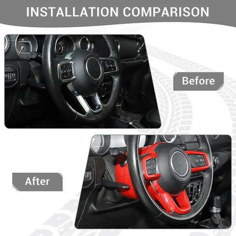 for Jeep JL Carbon Fiber Steering Wheel Trim Kit for Jeep Wrangler JL JLU 2018 up for Gladiator JT 2020 up Carbon Fiber Interior Accessories 7pcs in Saudi Arabia