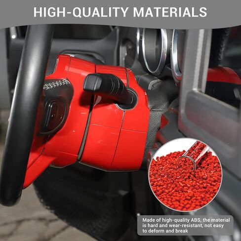 for Jeep JL Carbon Fiber Steering Wheel Trim Kit for Jeep Wrangler JL JLU 2018 up for Gladiator JT 2020 up Carbon Fiber Interior Accessories 7pcs in Saudi Arabia