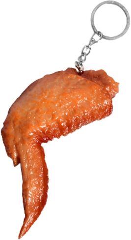 KIFEDSLJ Fried Chicken Leg Nuggets Wing Keychain Imitation Food French Fries Keyring for Handbag Purse Car Accessories in Saudi Arabia