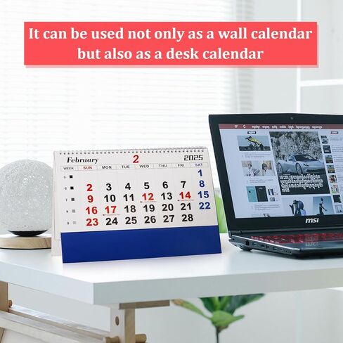 2025 Wall Calendar Monthly Calendar 3-Month Large Wall Calendar Thick Paper 2024-2026 Calendar 14-Month Calendar for Family Office (Blue-1) in Saudi Arabia