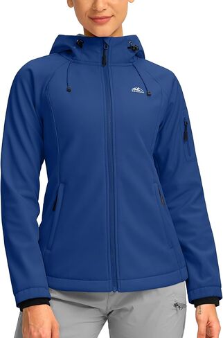 G Gradual Women's Fleece Lined Softshell Jacket Windproof Warm Light Waterproof Hooded Jacket for Women Winter/Fall/Spring in Kuwait