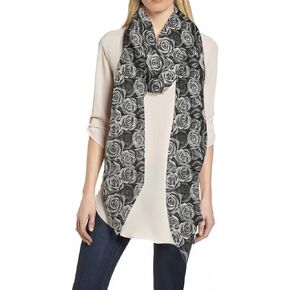 Lina & Lily Rose Floral Print Women's Scarf Shawl Wrap Lightweight