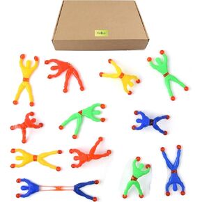 40 Pcs Window Crawler Men, Multicolored Sticky Action Figure Rolling Men Wall Climbers Toys for Party Favor (Random Color)