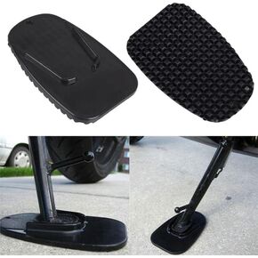 2Pcs Black Motorcycle Side Kickstand Non-Slip Plate Base Parking Stand Support Plastic Pad, Motorcycle and Powersports Body Parts and Frame Parts