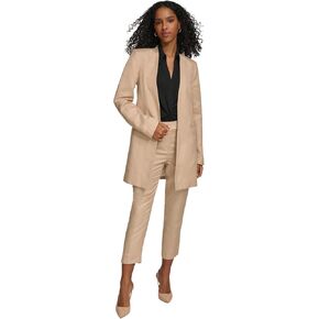 Calvin Klein Women's Infinite Stretch 3/4 Buttoned Sleeves Suits Blazer