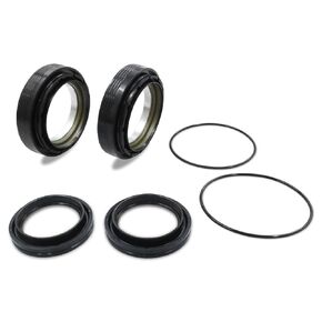 Front Axle Vaccum Knuckle & Tube Seal Kit Compatible with 1998-2004 Ford Super Duty Excursion F250 F350 F450 F550 Dana 50 60, Replace OE 50491, 50381, 41784-2