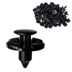 100PCS Nylon Fender Push Type Retainer Clips & Bumper Fastener Rivet for Nissan & Infiniti 01553-09321