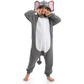 Spooktacular Creations Halloween Child Jumpsuit Elephant, Kids Plush Jumpsuit, Elephant Costume Cosplay