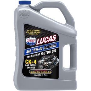 Lucas Oil 10287 Synthetic SAE 15W-40 Magnum CK-4 Diesel Oil - 1 Gallon (Pack of 4)