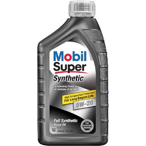 Mobil Super 112911 5W-20 Synthetic Motor Oil - 1 Quart (Pack of 6)