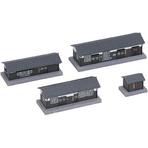 Kato Yard Buildings Kit for N Scale, Standard Gauge, UniTrack, SL era agent department style