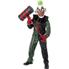 Boy's Crazy Eyed Clown Child Costume