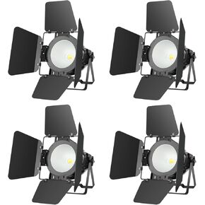 أضواء المسرح بيتوبر 200 واط COB LED إضاءة إضاءة للمسرح مع باب دافئ وبارد أبيض LED ضوء Par أضواء DMX/Master-Slave DJ أضواء إضاءة إضاءة /resnel لأزياء الكنيسة زفاف مسرح الصور (4) in Kuwait