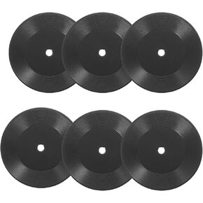 Dollhouse Miniature Records Mini Vinyl Records,1:12 Scale Tiny Music Room Furniture Model Doll House Accessory,6PCS