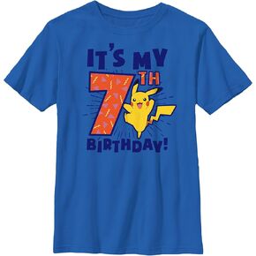 Boy's Pokemon It’s My 7th Birthday Pikachu T-Shirt