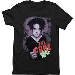The Cure Boys Bob in Blue Short Sleeve T Shirt Vintage Style 80s Post-Punk Rock Vintage Style Graphic Tee