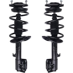 Autoround 172990 172989 Front Complete Shock Absorber Compatible with Toyota Corolla 2014 2015 2016 2017 2018 2019 1.8L L4, Left & Right Struts with Coil Spring Assembly