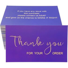 RXBC2011 Thank You for Your Cards Pack of 100 (Purple)