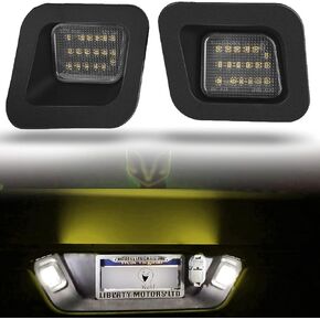 Compatible with Ram LED License Plate Lights Assembly Clear Lens for 2003~2018 Year Dodge Ram 1500 2500 3500 Pickup Truck 6000K Warm White Light