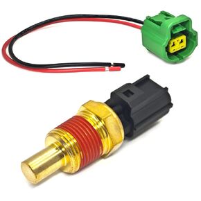 Engine Coolant Temperature Sensor 56027873 with Connector Pigtail Harness Compatible with Chrysler Dodge Dakota Jeep Replace TS10175 5S1500 SU3035 TX81 2132811