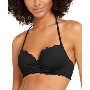 Sundazed Womens Nixie Halter Scalloped Swim Top Separates