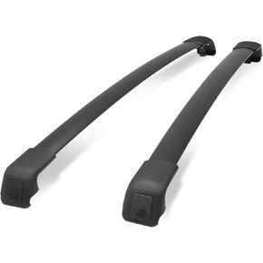 DNA MOTORING Front, Rear Pair of Roof Rack Cross Bars Compatible with Tucson 2016-2021, Fits Models Without Panoramic Sunroof, Fits Vehicles with OEM Roof Rails Only, RR-HYTU16