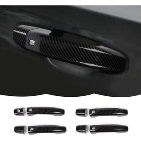 RT-TCZ Carbon Fiber Door Handle Trim Cover Decoration Exterior Accessories for Chevrolet Silverado/GMC Sierra 2019-2023,for Chevrolet Tahoe 2021-2023,for Suburban 2020-2023,for GMC Yukon 2021-2023